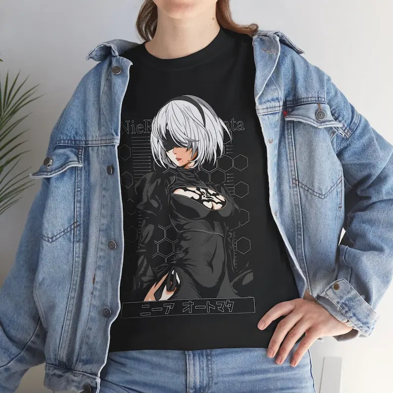 2B T-Shirt – Android Style, Nier Automata - Eden of Clothes