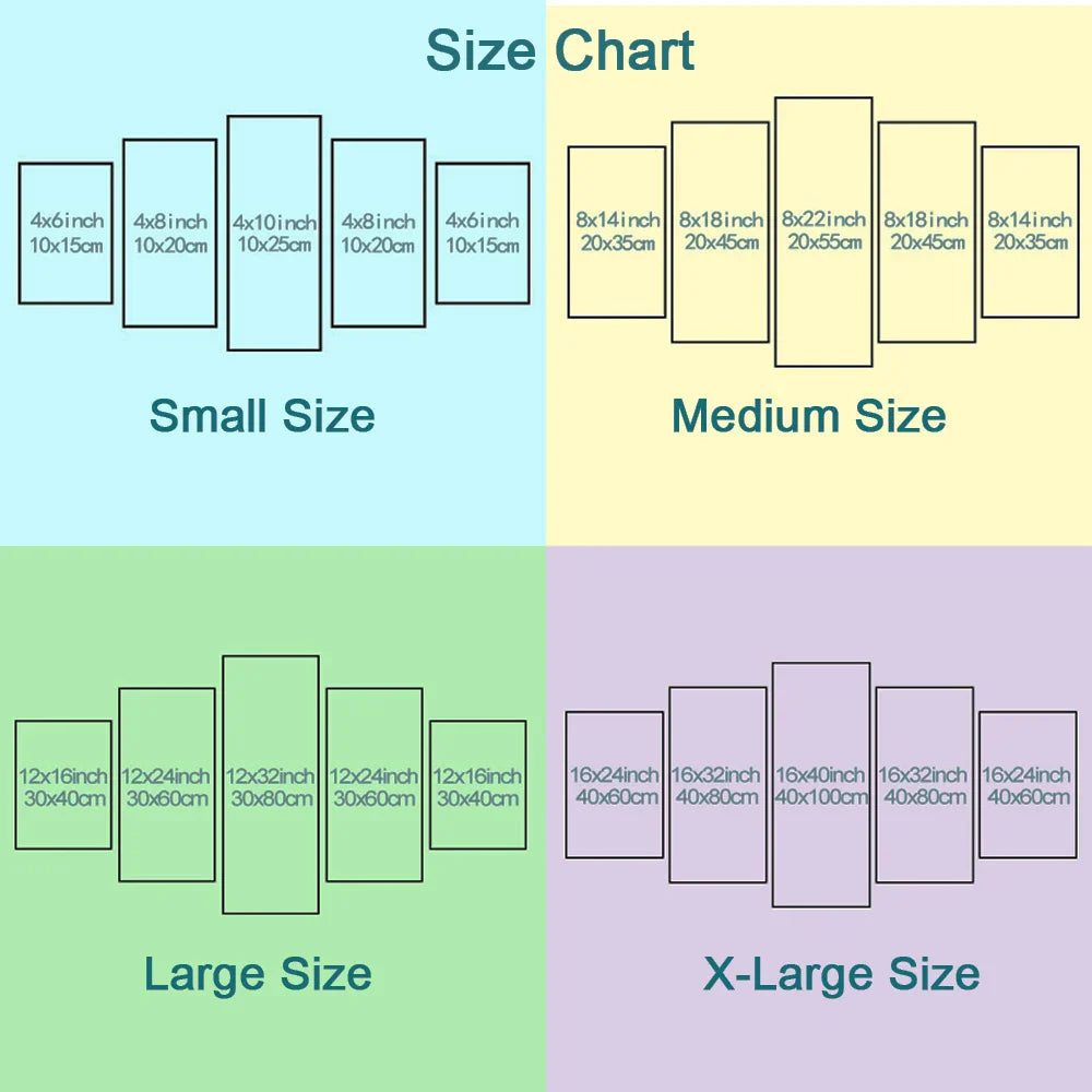 5 Pieces Art Set – High-Quality Print, Genshin Impact - Eden of Clothes