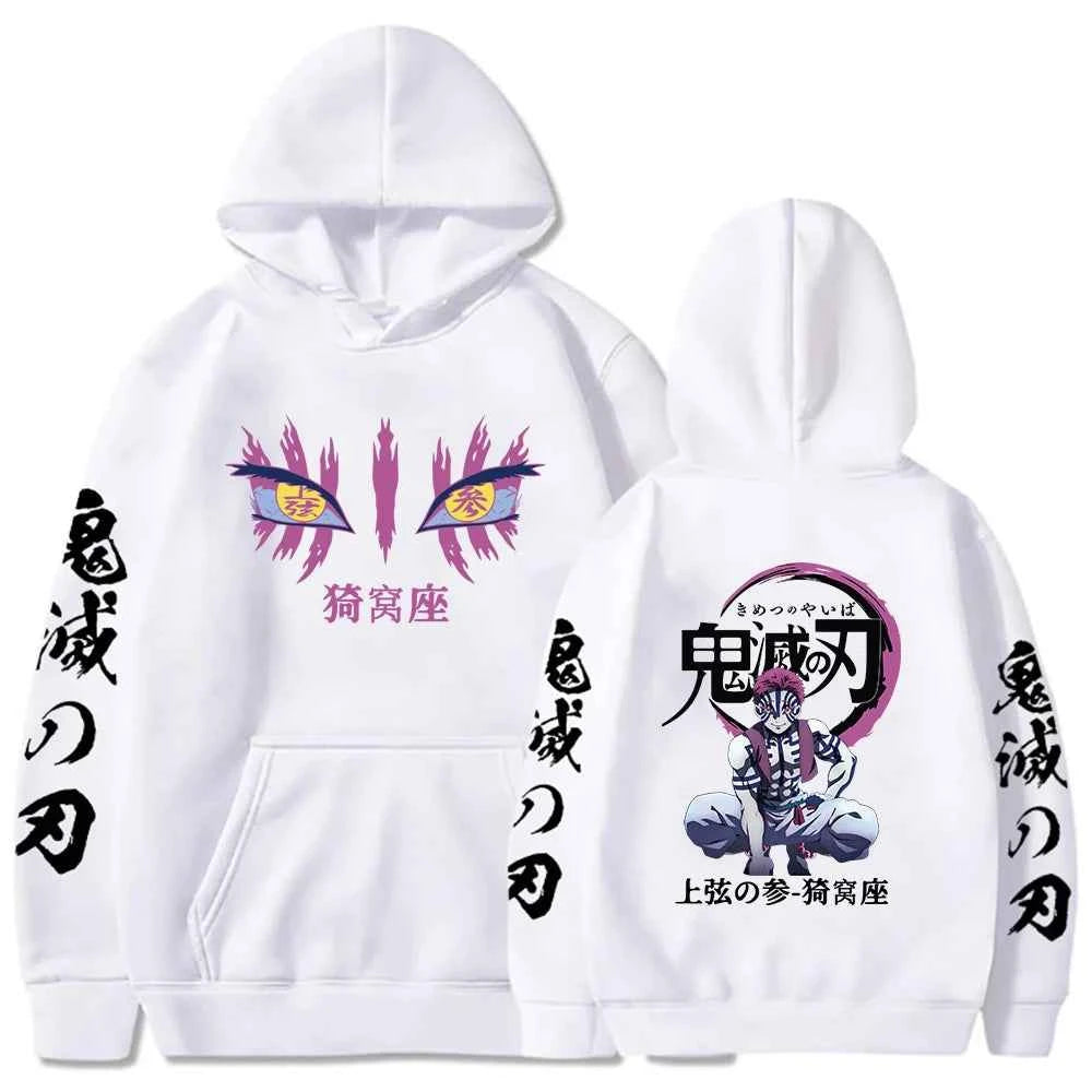 2025 New Anime Men's Demon Killer Hoodie Comic Streetwear Pullover Hoodie Long Sleeve Cotton Large Size Loose Hooded Sweatshirt