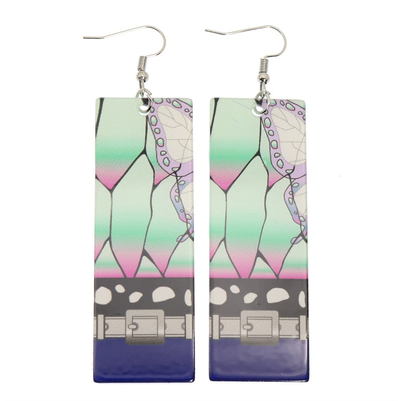 Acrylic Earrings – Tanjiro Inspired, Anime Character Jewelry - Eden of Clothes
