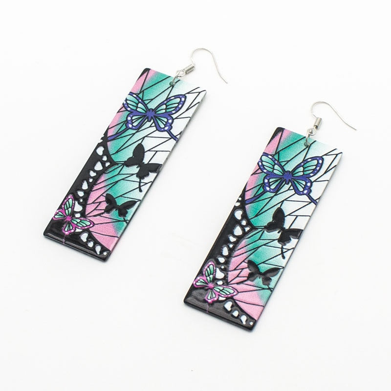 Acrylic Earrings – Tanjiro Inspired, Anime Character Jewelry - Eden of Clothes