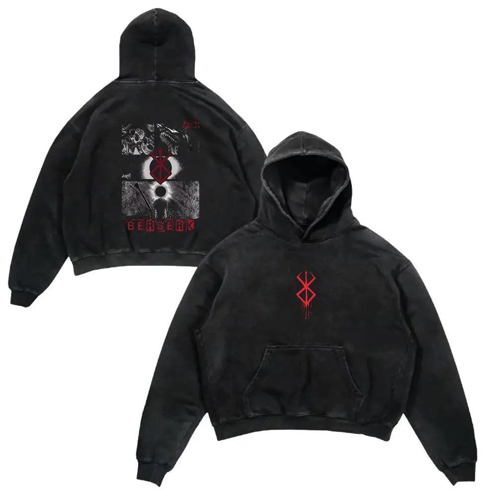 Retro Hoodie - Berserk, Anime Style - Eden of Clothes