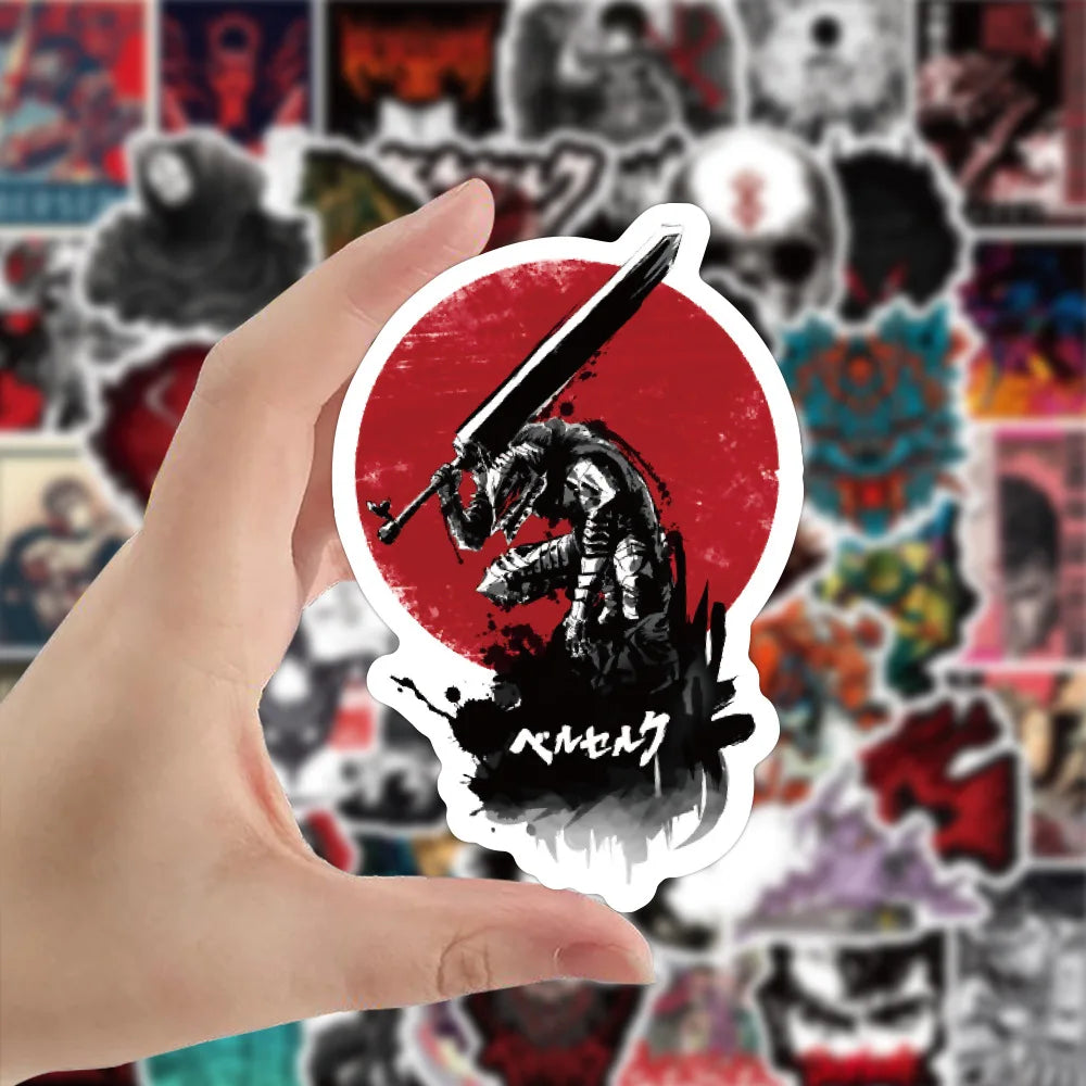 Berserk Stickers – Collection of Iconic Anime Designs, Multiple Pieces - Eden of Clothes