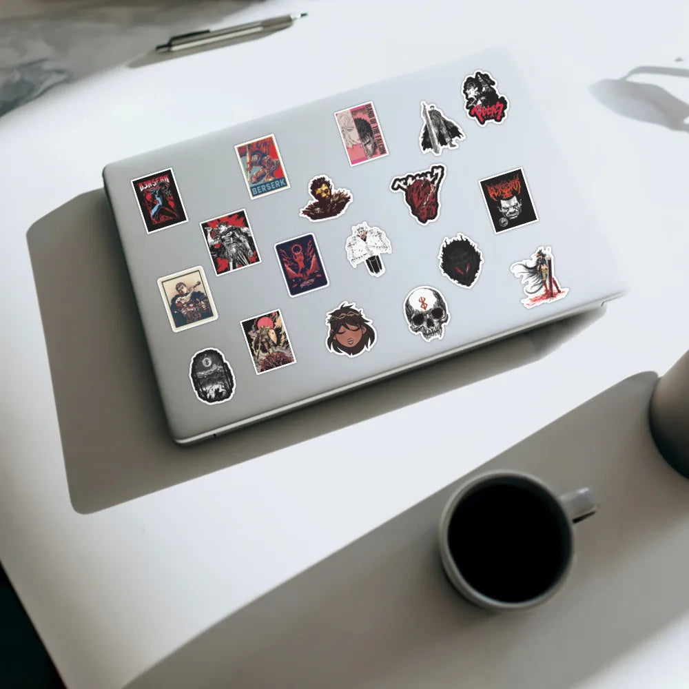 Berserk Stickers – Collection of Iconic Anime Designs, Multiple Pieces - Eden of Clothes
