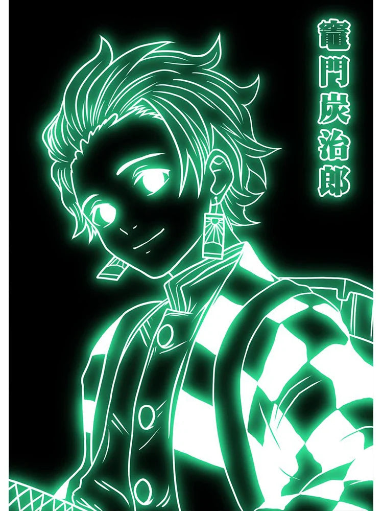 Neon Poster – Unique, Cartoon Anime Style - Eden of Clothes