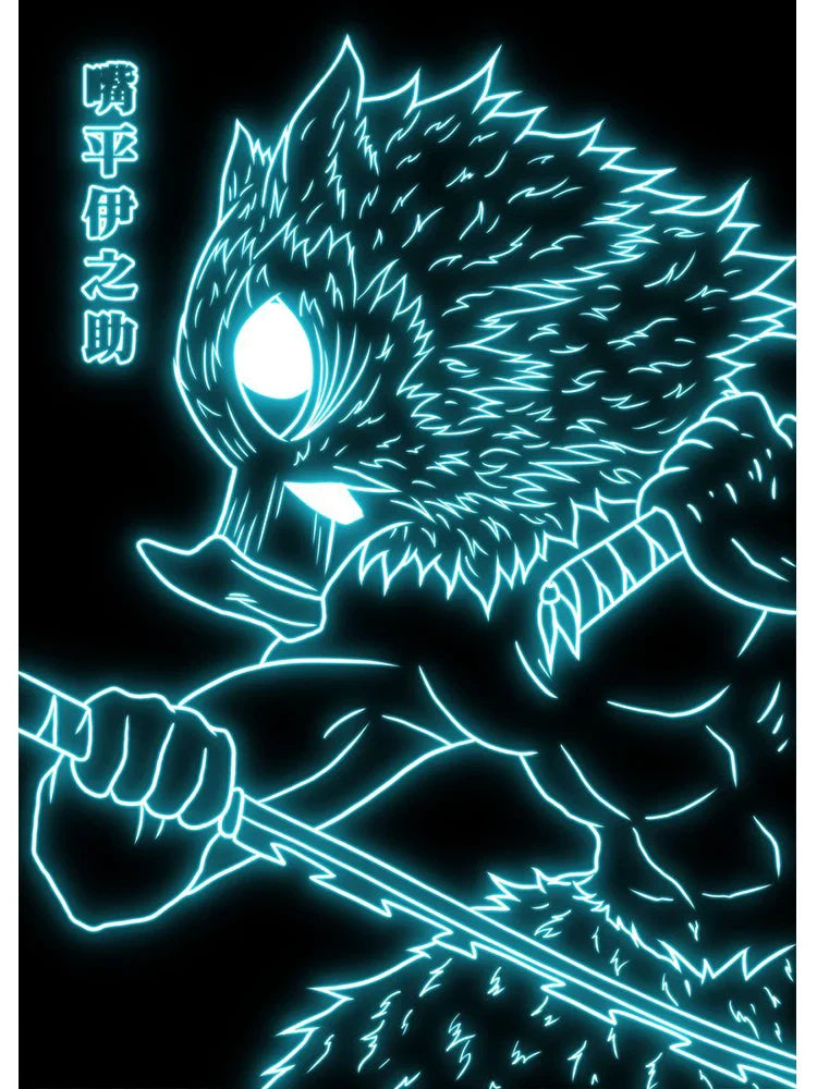 Neon Poster – Unique, Cartoon Anime Style - Eden of Clothes