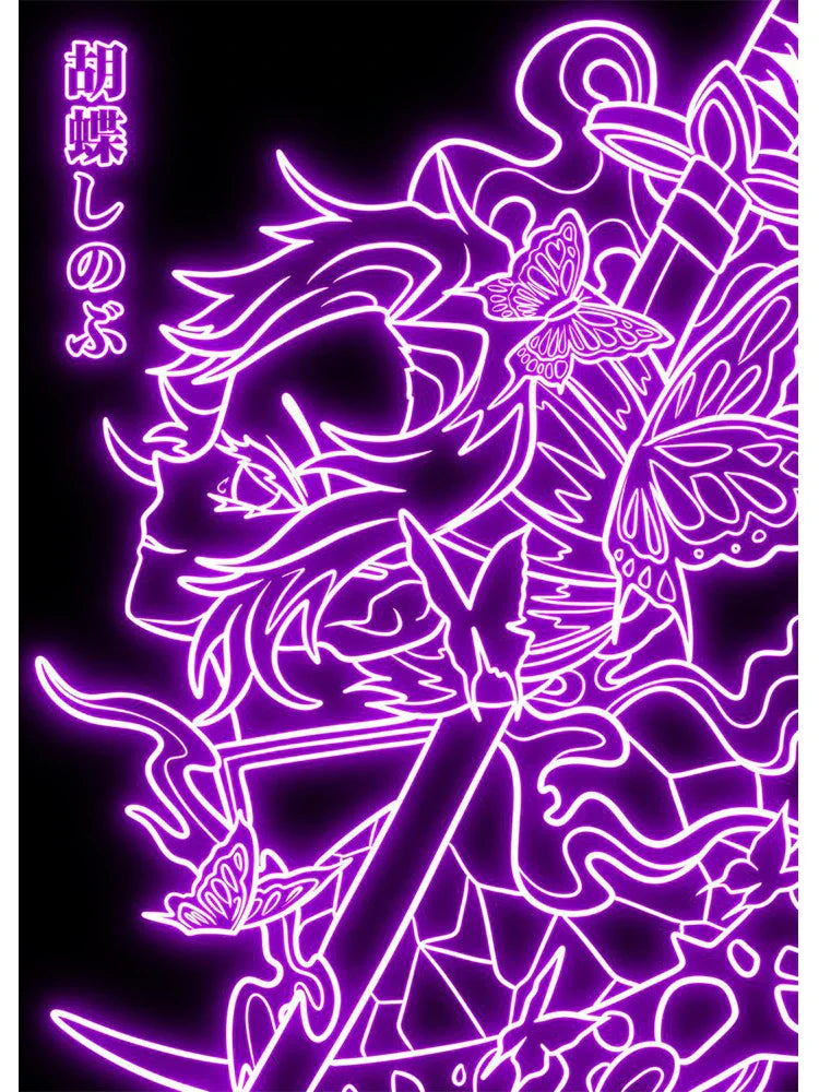 Neon Poster – Unique, Cartoon Anime Style - Eden of Clothes
