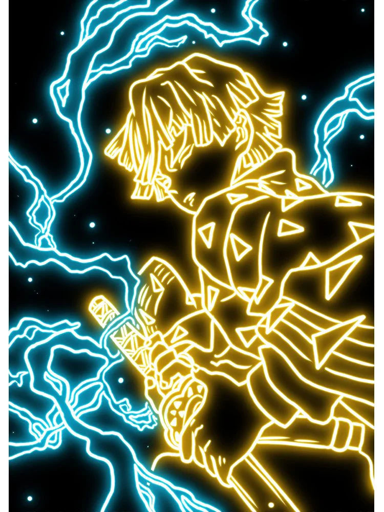 Neon Poster – Unique, Cartoon Anime Style - Eden of Clothes