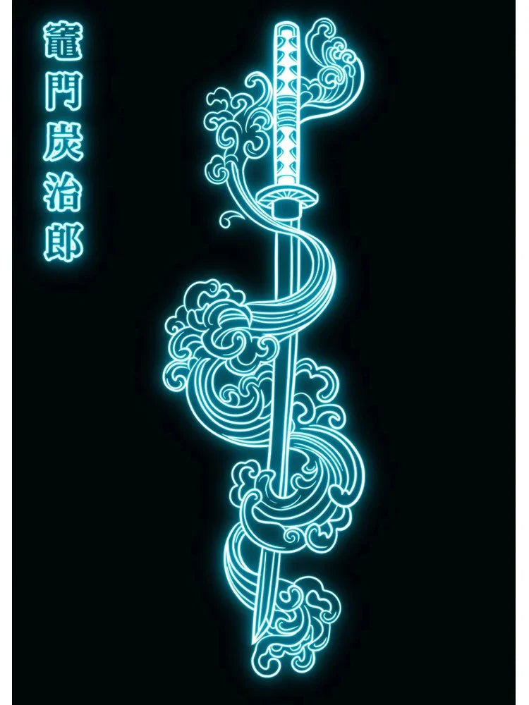 Neon Poster – Unique, Cartoon Anime Style - Eden of Clothes