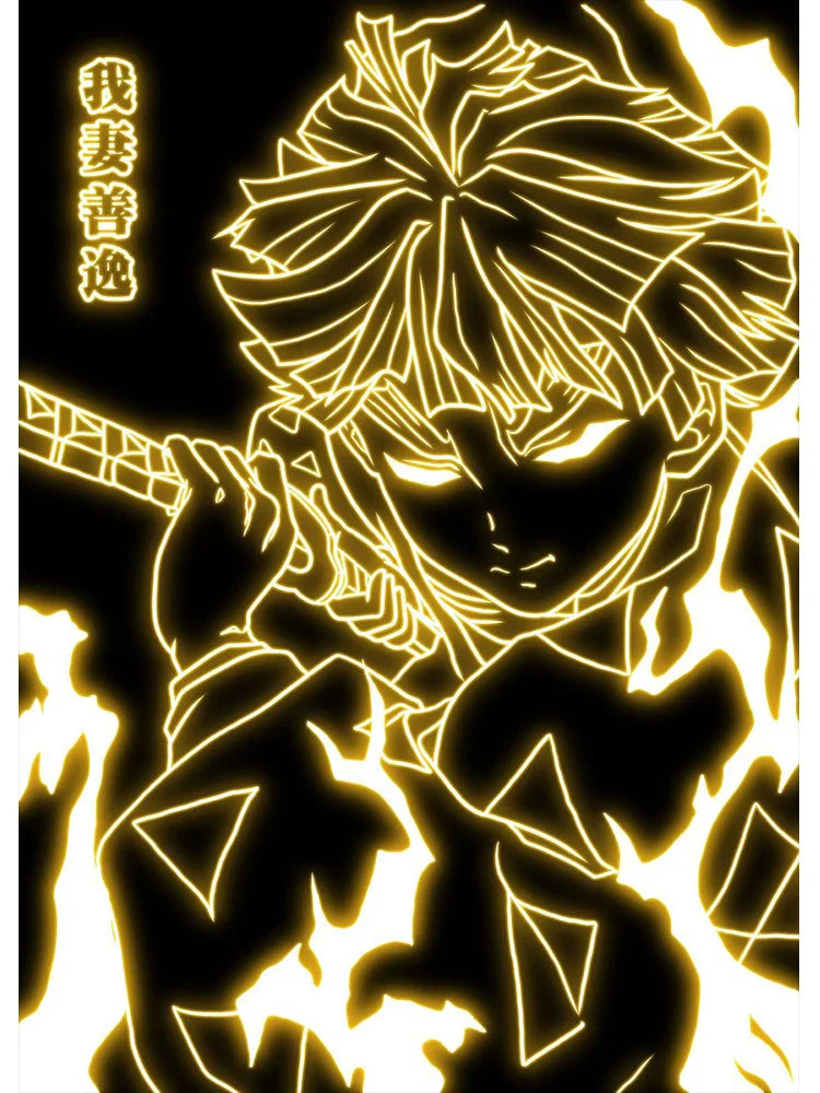 Neon Poster – Unique, Cartoon Anime Style - Eden of Clothes