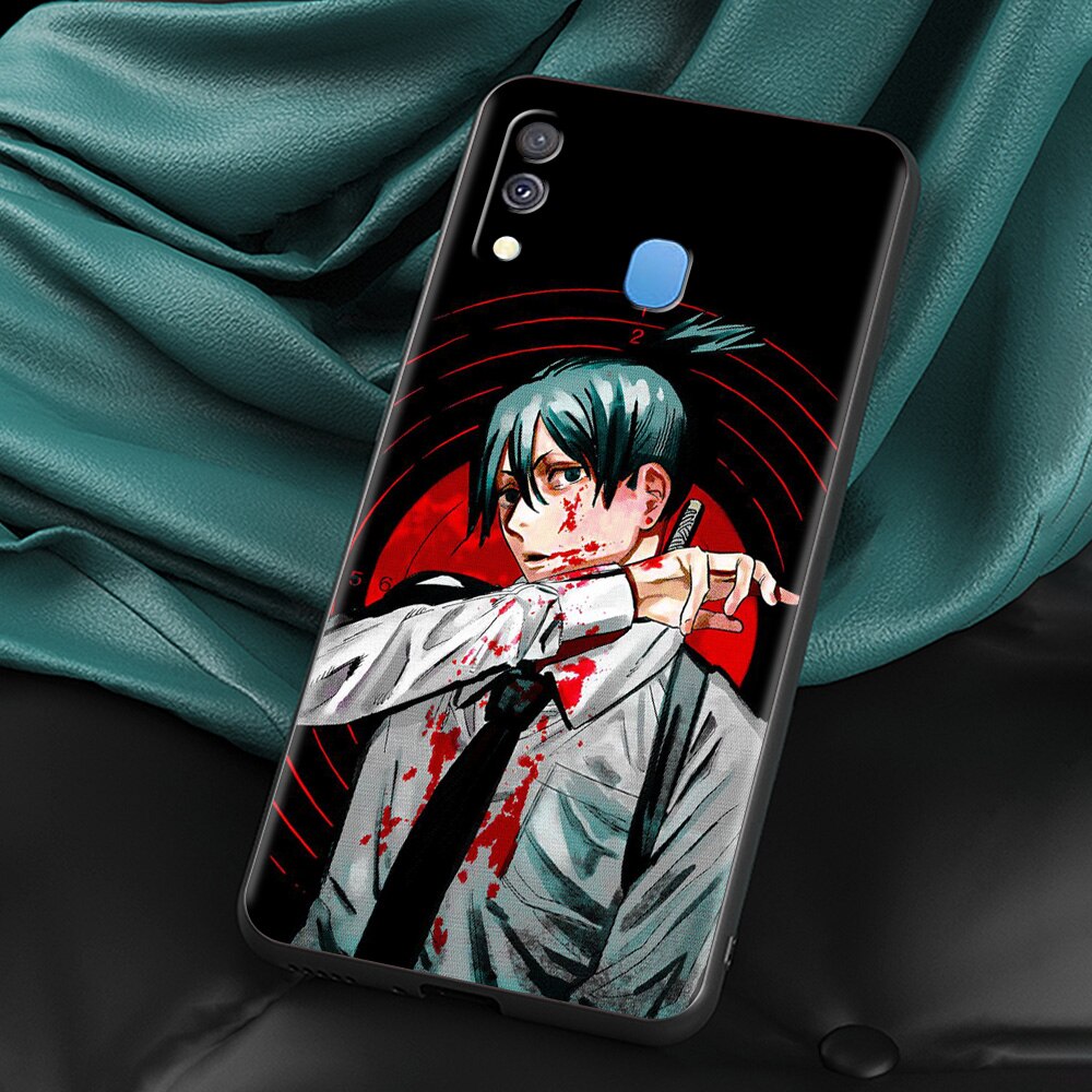 Chainsaw Man Silicone Case – Durable Anime Design for Samsung Galaxy - Eden of Clothes