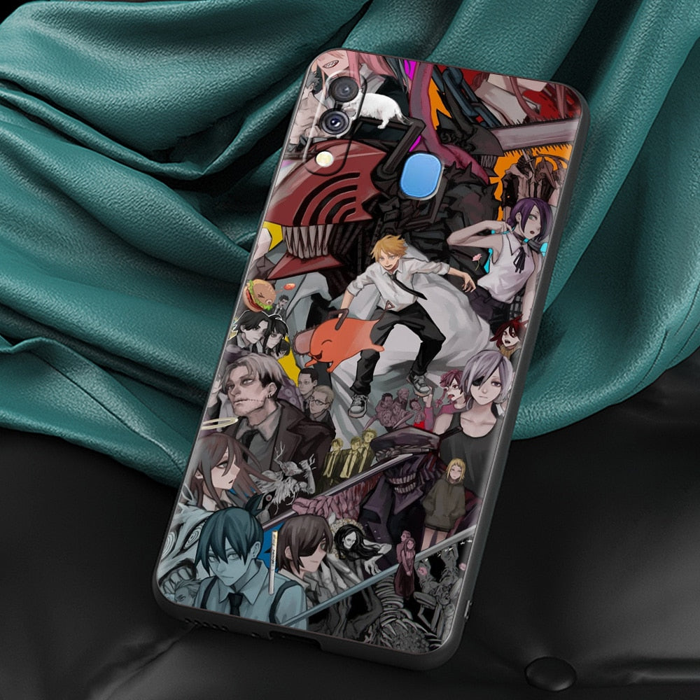 Chainsaw Man Silicone Case – Durable Anime Design for Samsung Galaxy - Eden of Clothes
