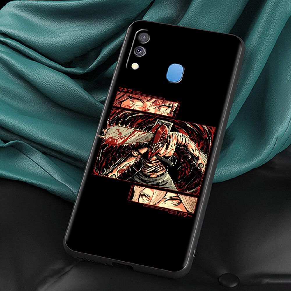 Chainsaw Man Silicone Case – Durable Anime Design for Samsung Galaxy - Eden of Clothes