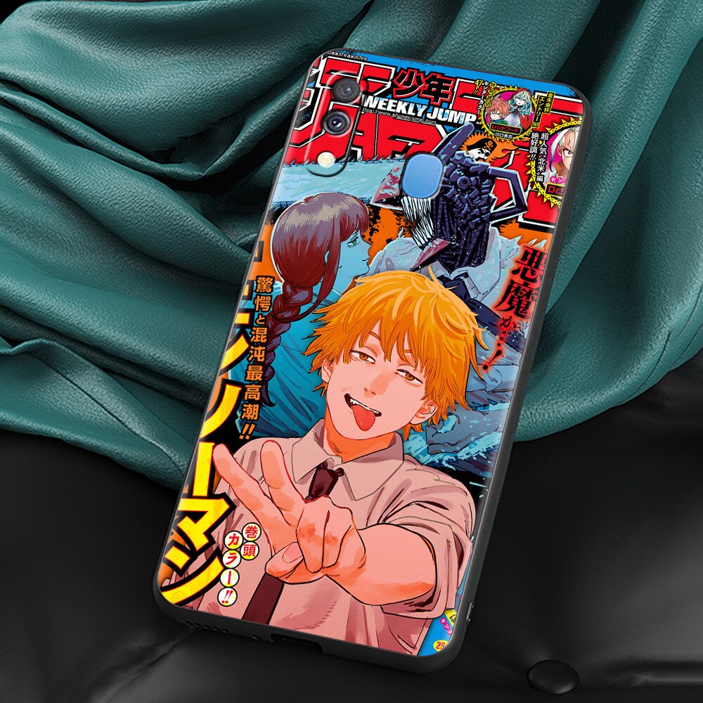 Chainsaw Man Silicone Case – Durable Anime Design for Samsung Galaxy - Eden of Clothes