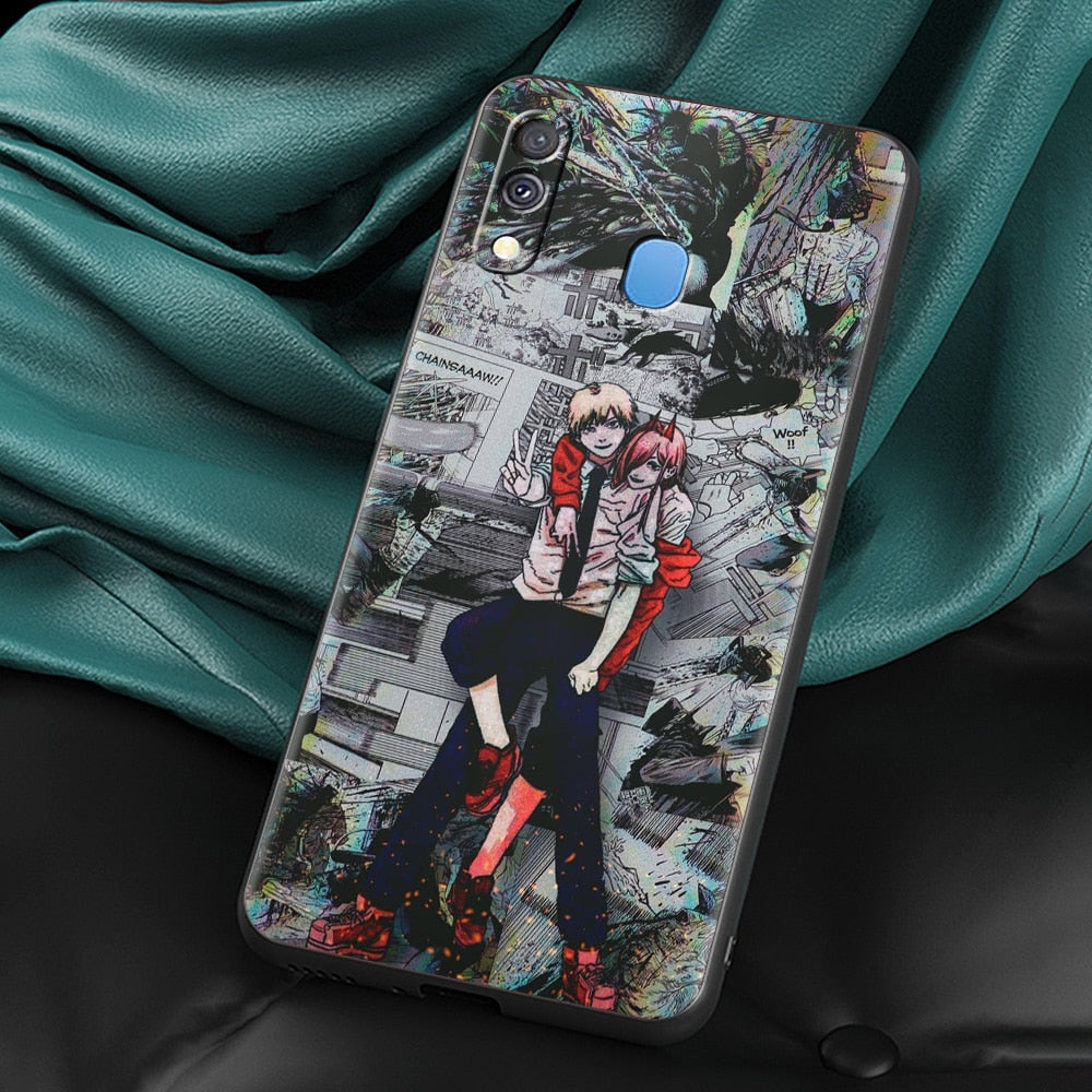 Chainsaw Man Silicone Case – Durable Anime Design for Samsung Galaxy - Eden of Clothes