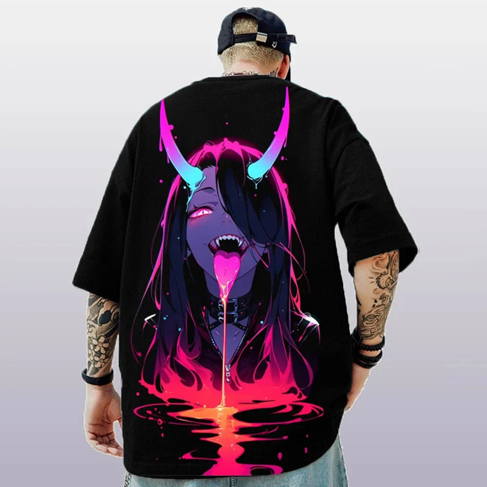 3D Print T-shirt – Vibrant Design, Anime Fashion - Eden of Clothes