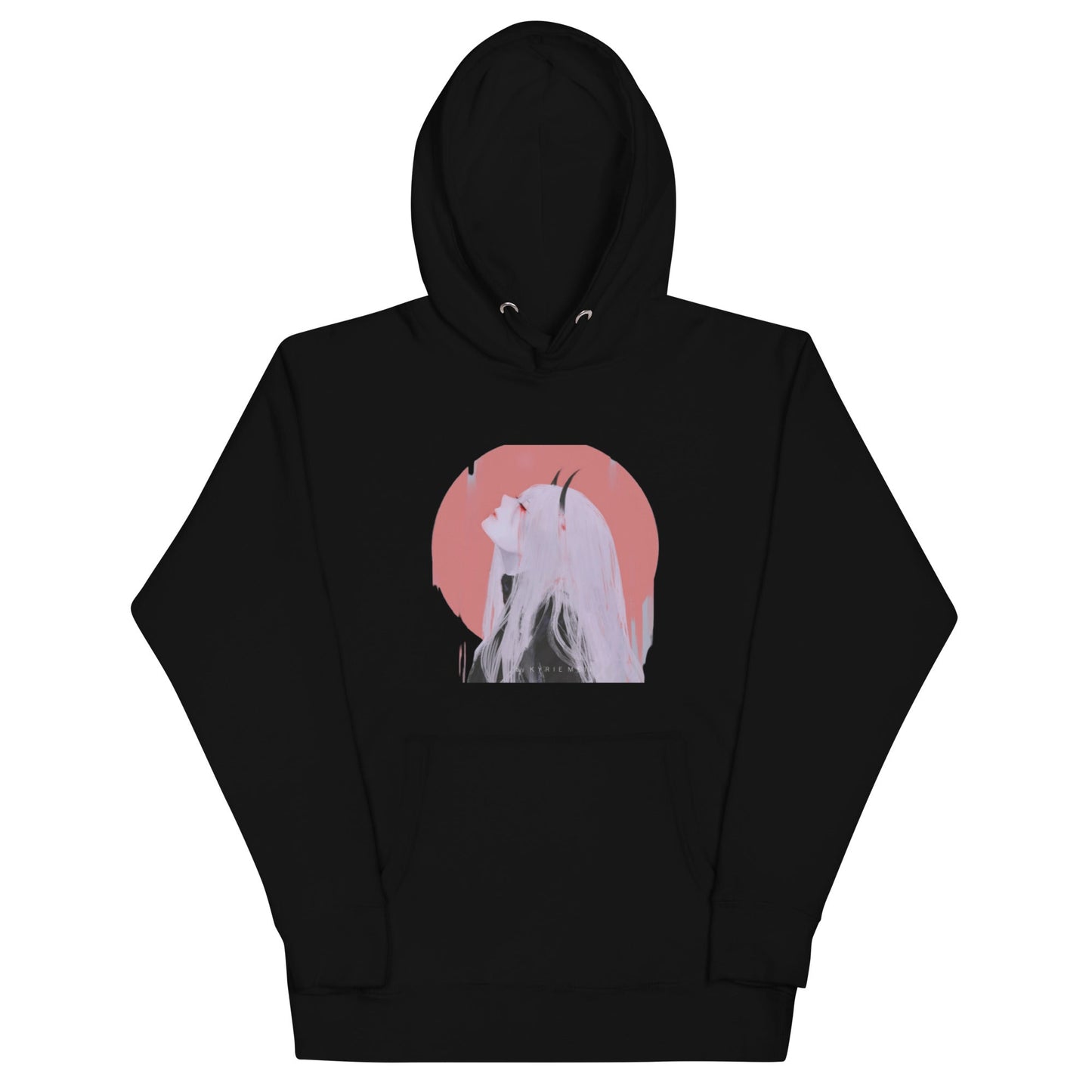 Anime Girl with Horns Hoodie – Unique and Bold Design - Eden of Clothes