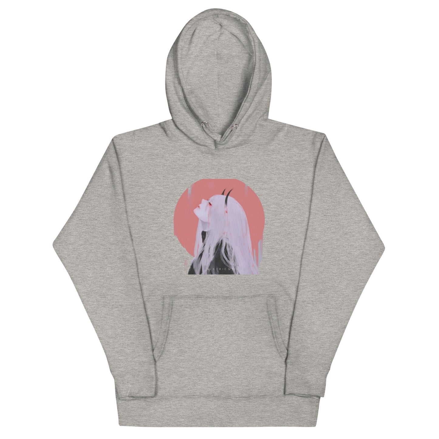 Anime Girl with Horns Hoodie – Unique and Bold Design - Eden of Clothes