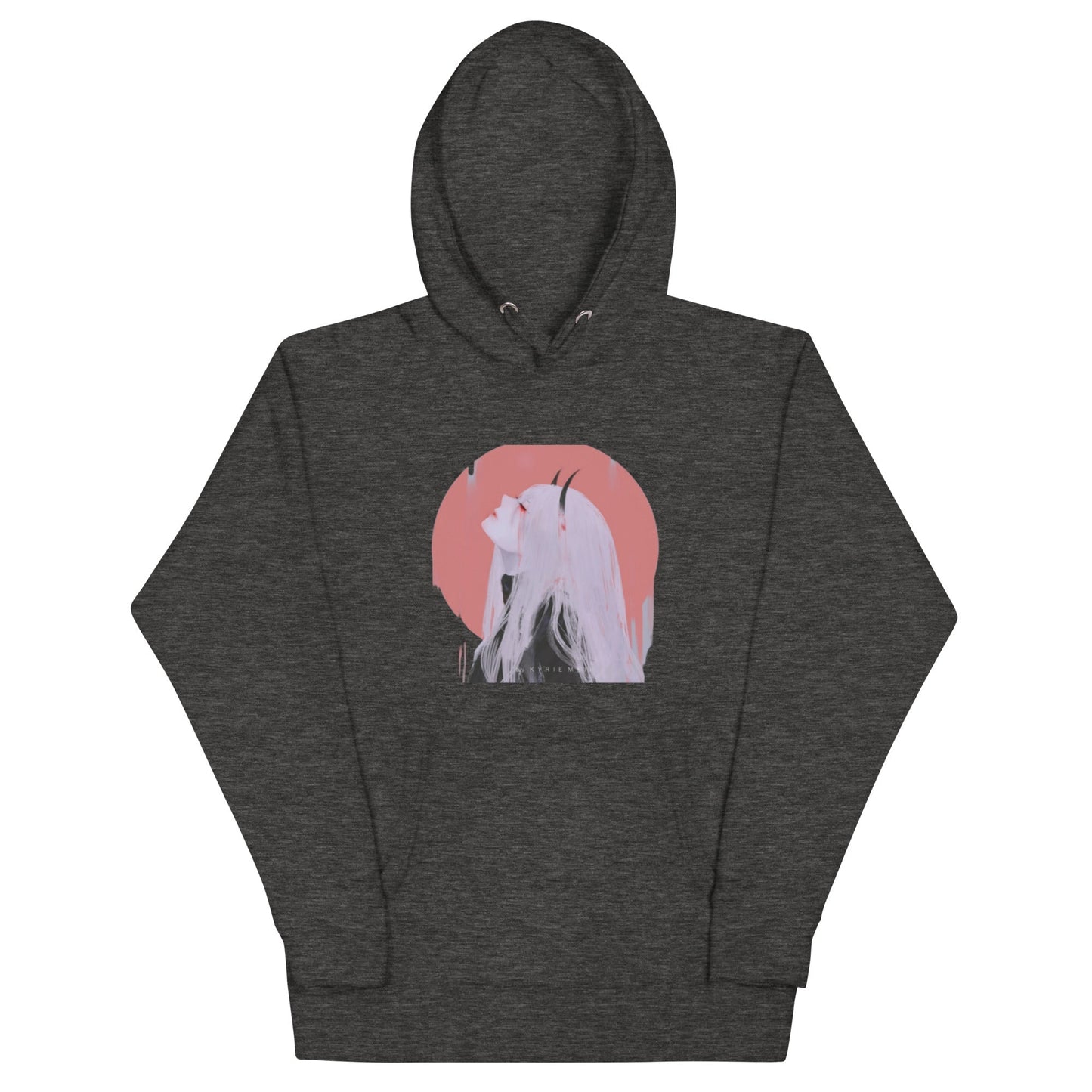 Anime Girl with Horns Hoodie – Unique and Bold Design - Eden of Clothes