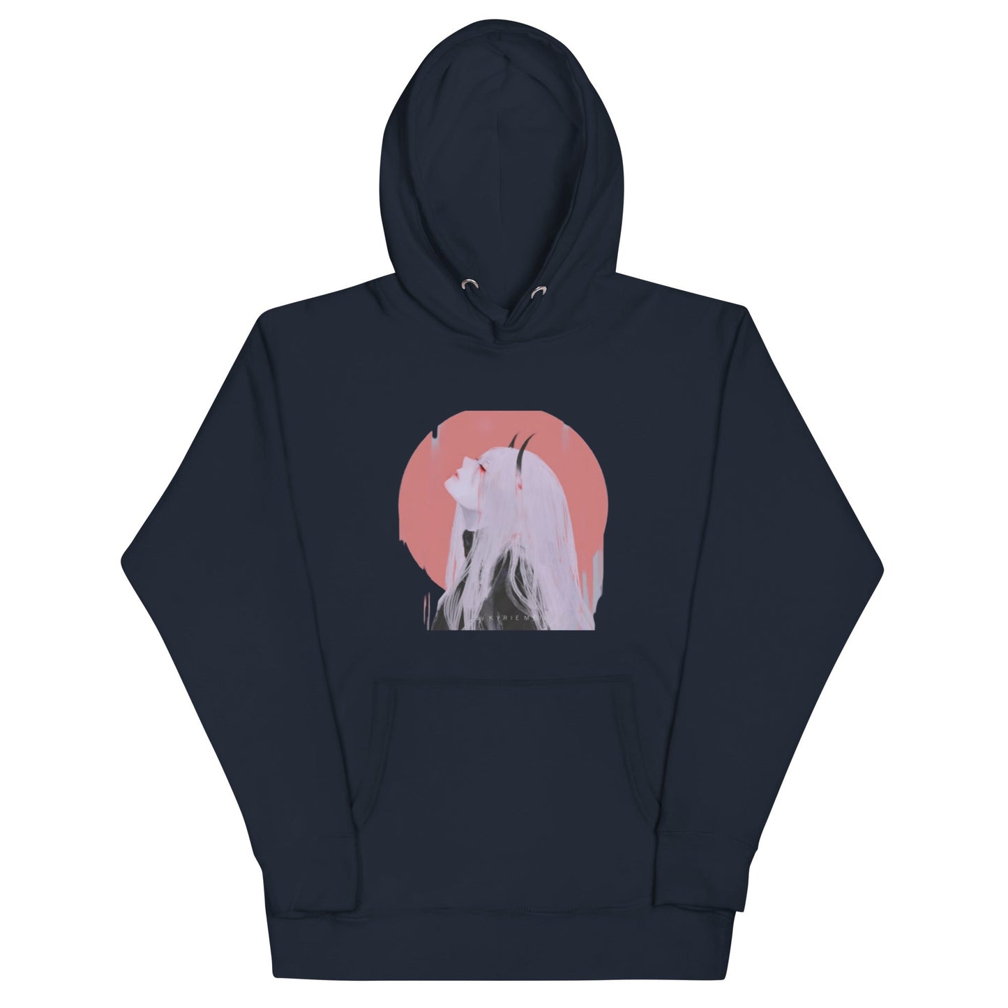 Anime Girl with Horns Hoodie – Unique and Bold Design - Eden of Clothes