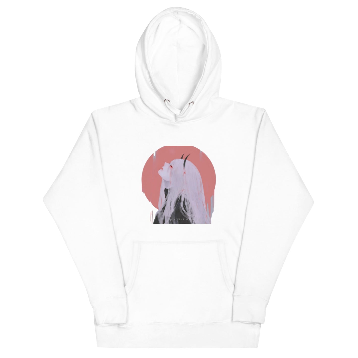 Anime Girl with Horns Hoodie – Unique and Bold Design - Eden of Clothes