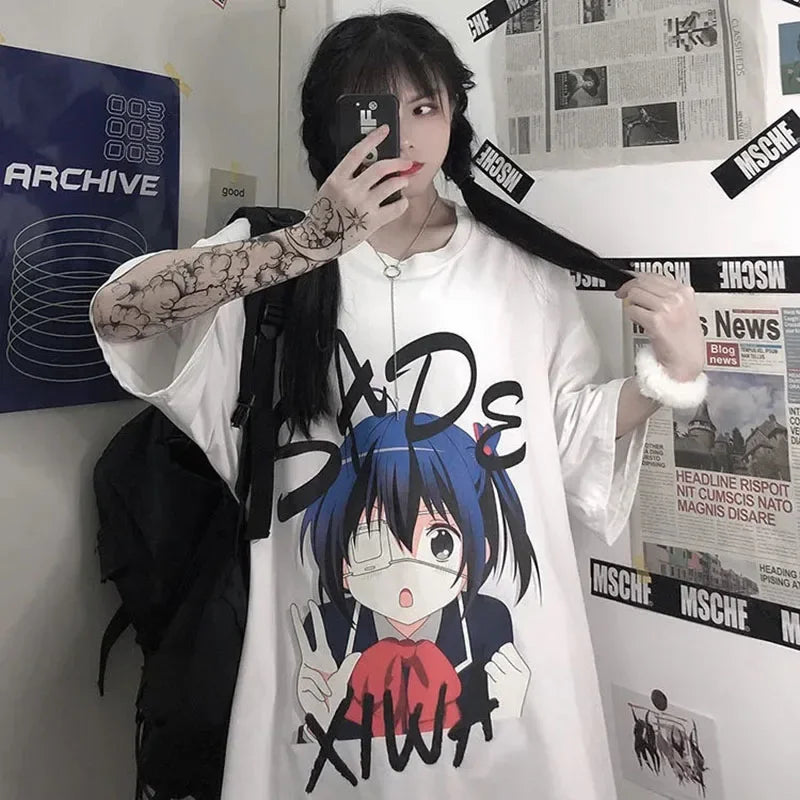 Harajuku T-shirt – Urban Aesthetic, Anime Style - Eden of Clothes