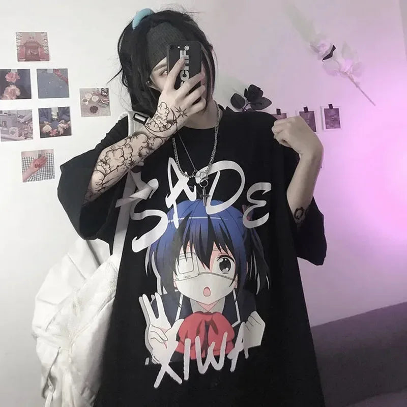 Harajuku T-shirt – Urban Aesthetic, Anime Style - Eden of Clothes