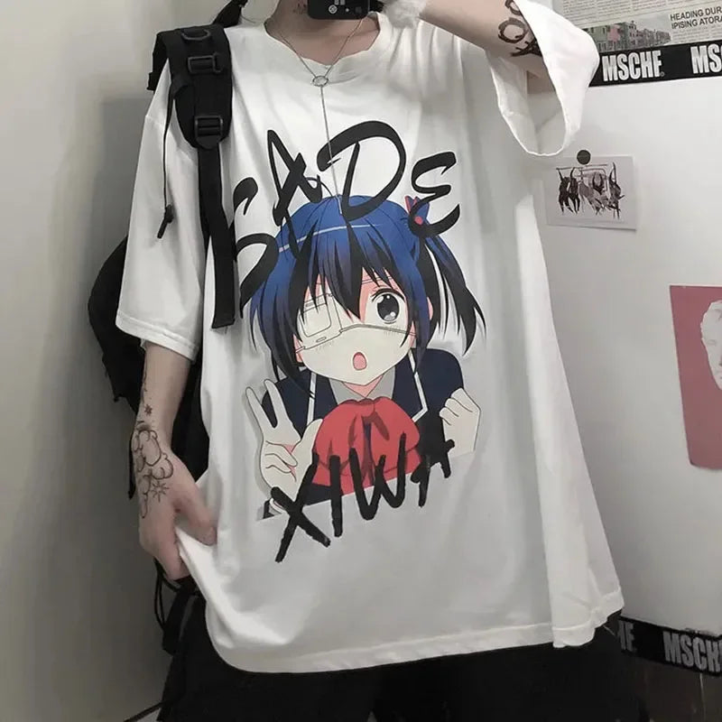 Harajuku T-shirt – Urban Aesthetic, Anime Style - Eden of Clothes