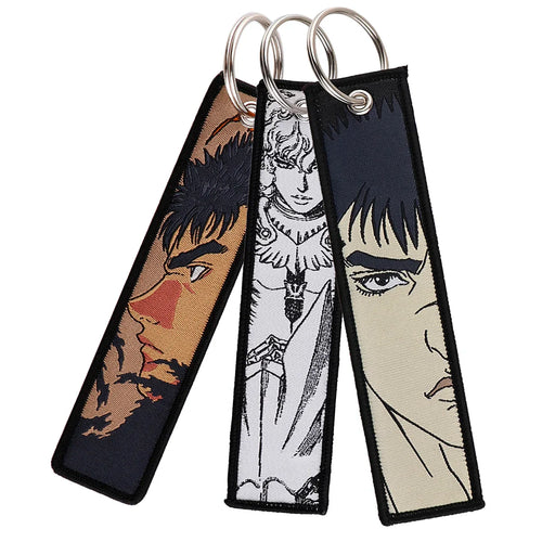 Anime Embroidered Keychain – Durable Fabric, Stylish Key Accessory - Eden of Clothes