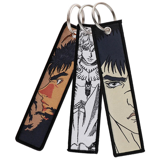 Anime Embroidered Keychain – Durable Fabric, Stylish Key Accessory - Eden of Clothes