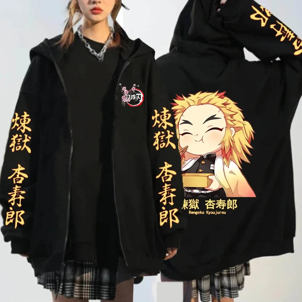 Kochou Shinobu Zipper Jacket – Stylish Design, Demon Slayer Character - Eden of Clothes