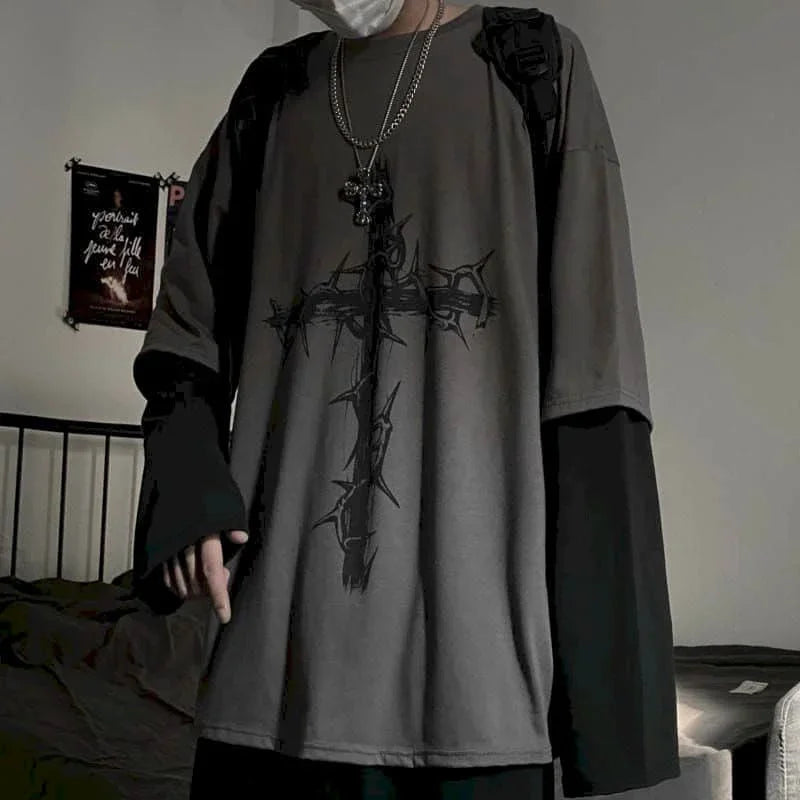 Long Sleeve T-shirt – Stylish Design, Anime Inspired - Eden of Clothes