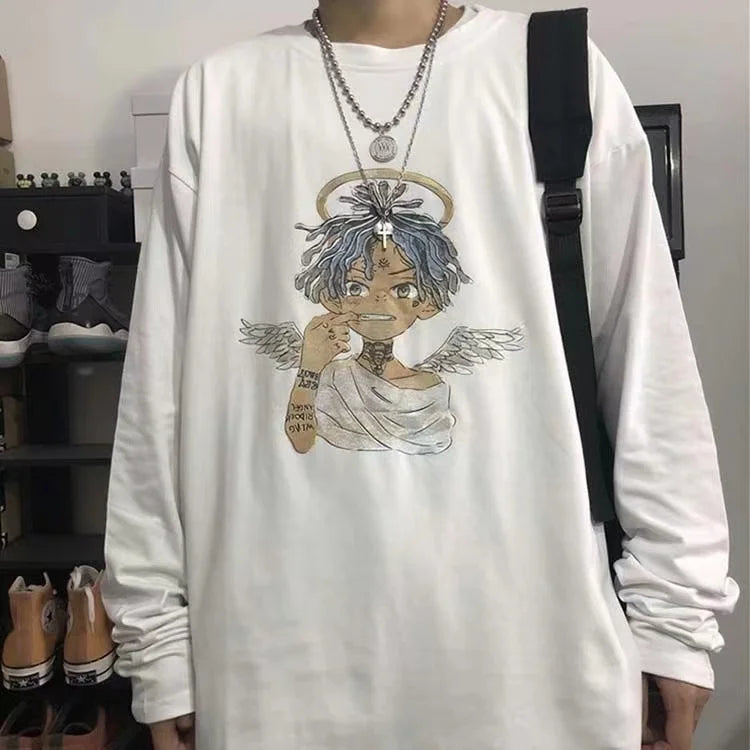 Long Sleeve T-shirt – Stylish Design, Anime Inspired - Eden of Clothes