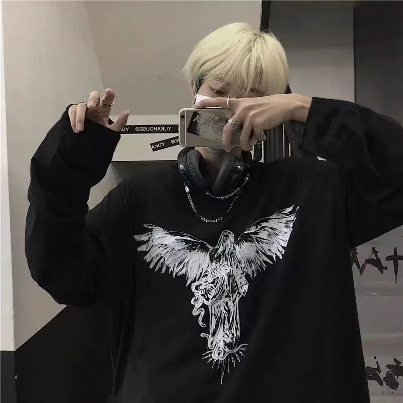 Long Sleeve T-shirt – Stylish Design, Anime Inspired - Eden of Clothes
