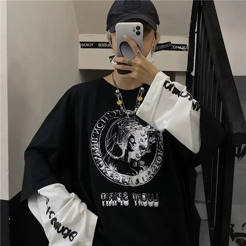 Long Sleeve T-shirt – Stylish Design, Anime Inspired - Eden of Clothes