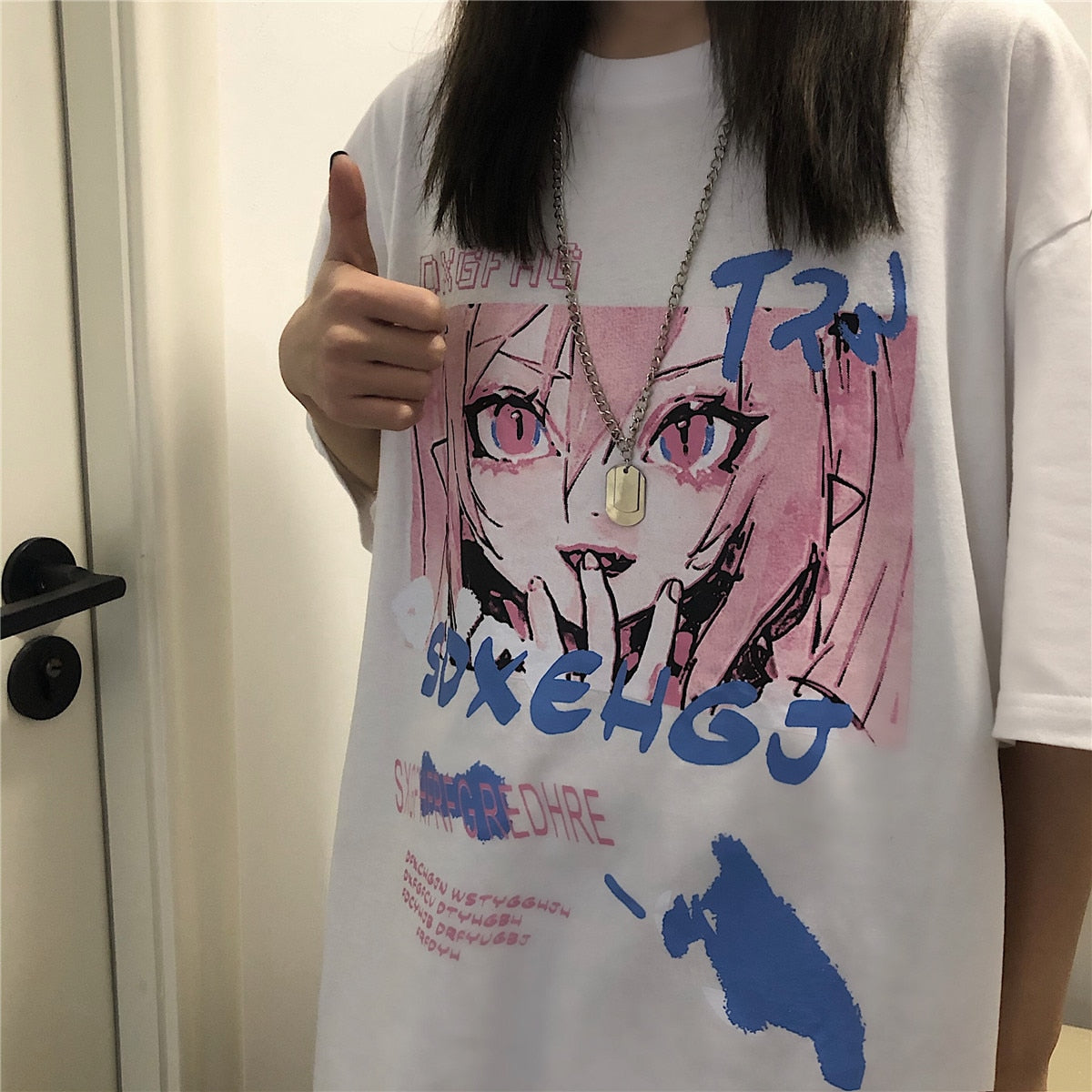 Steampunk Anime Short Sleeve – Loose Fit, Vintage Design Eden of Clothes