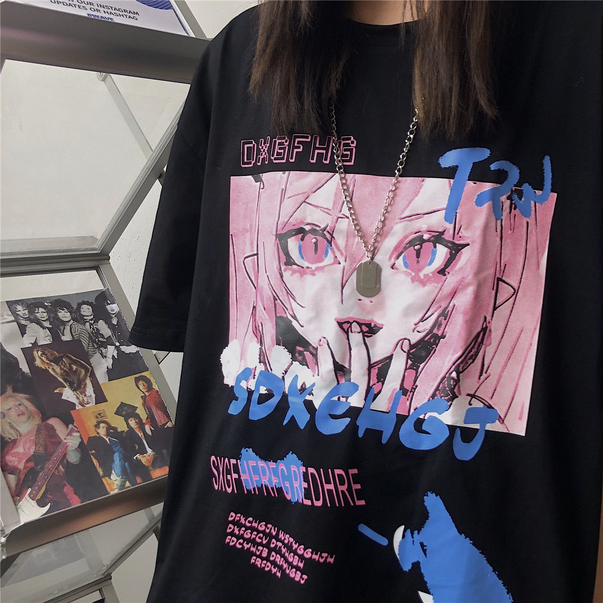 Steampunk Anime Short Sleeve – Loose Fit, Vintage Design Eden of Clothes
