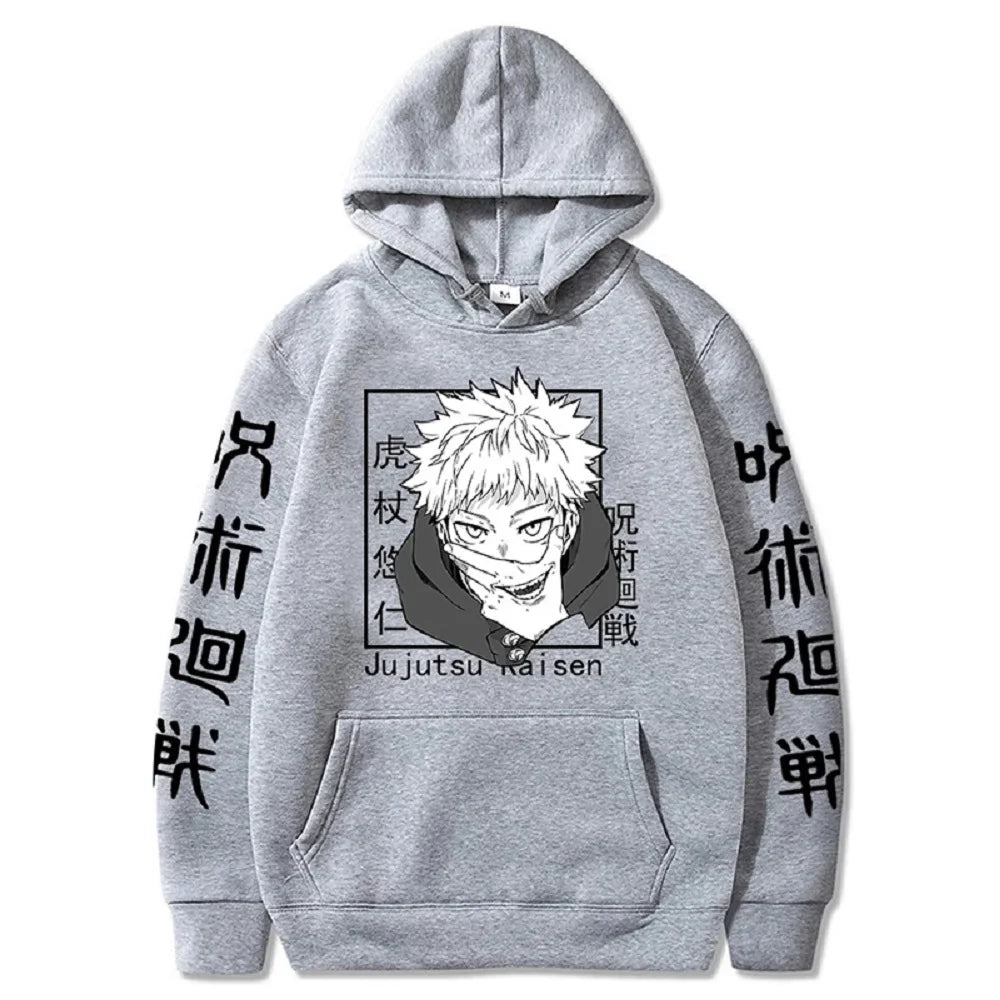 Character Print Sweatshirt – Graphic Design, Manga Style - Eden of Clothes