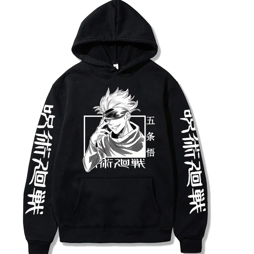 Character Print Sweatshirt – Graphic Design, Manga Style - Eden of Clothes