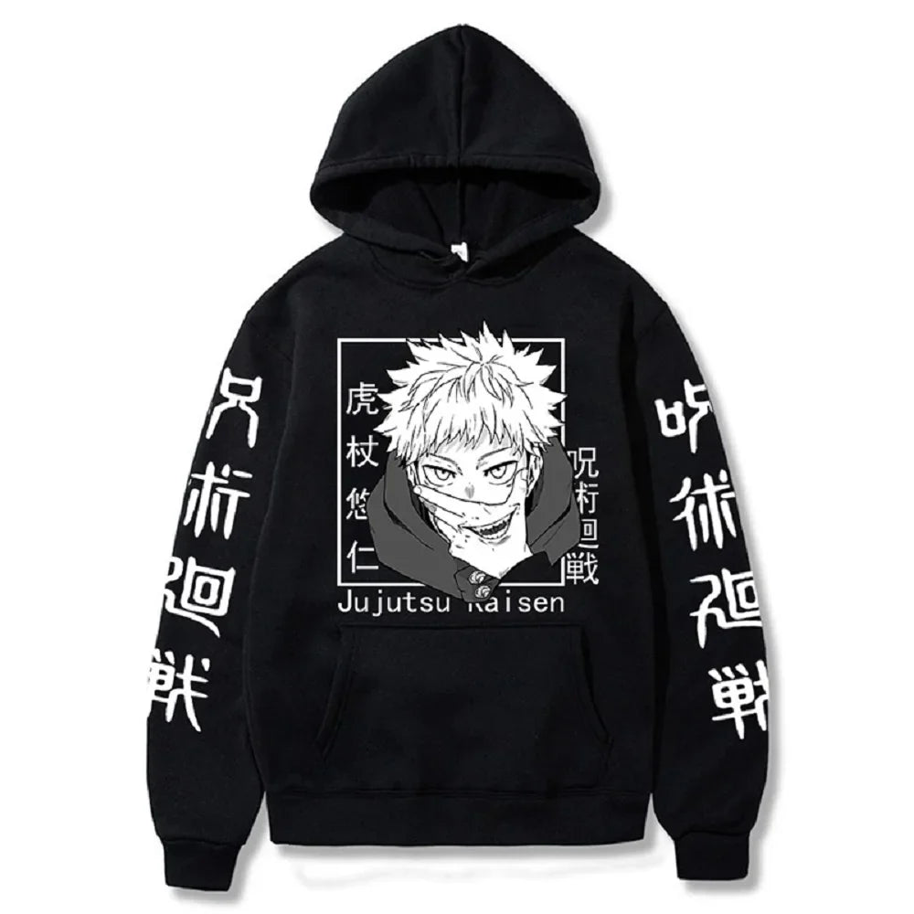 Character Print Sweatshirt – Graphic Design, Manga Style - Eden of Clothes