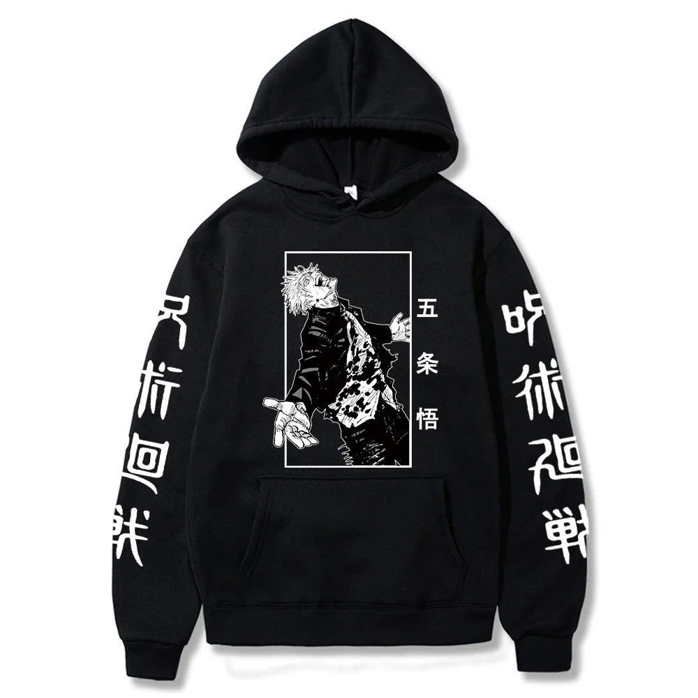 Character Print Sweatshirt – Graphic Design, Manga Style - Eden of Clothes