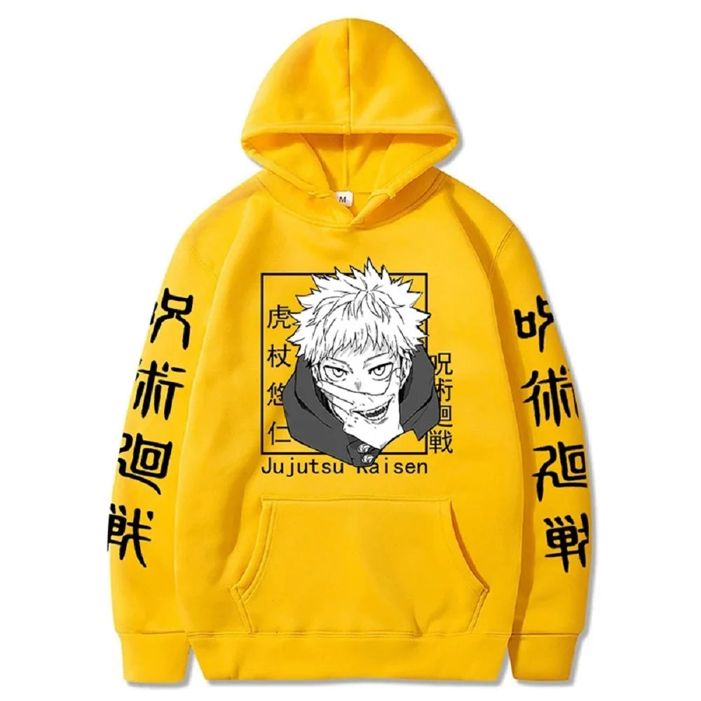 Character Print Sweatshirt – Graphic Design, Manga Style - Eden of Clothes