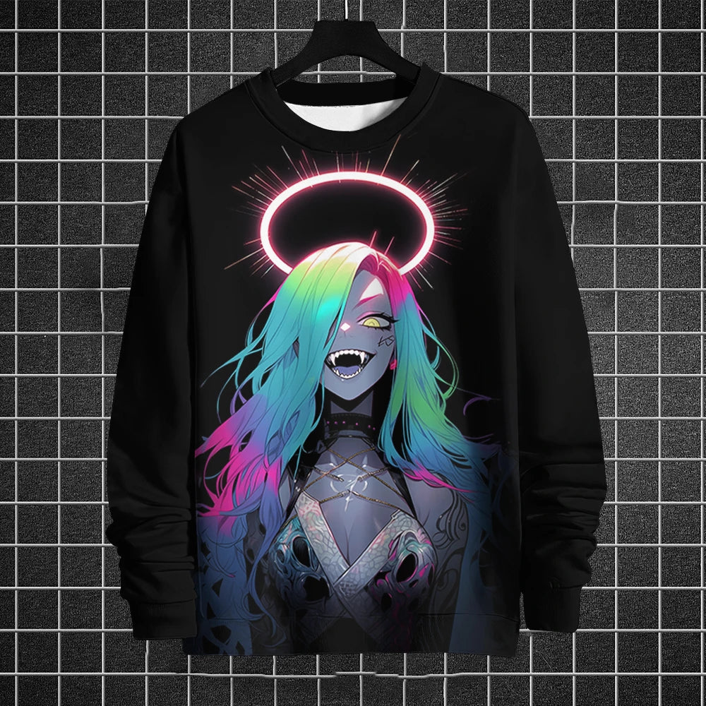 Anime Printed Long Sleeve - Eden of Clothes