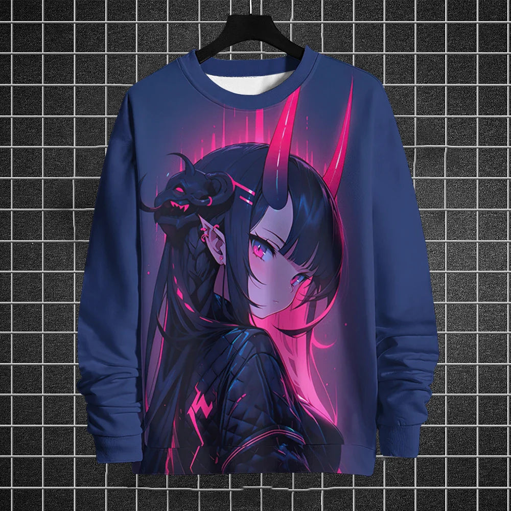 Anime Printed Long Sleeve - Eden of Clothes