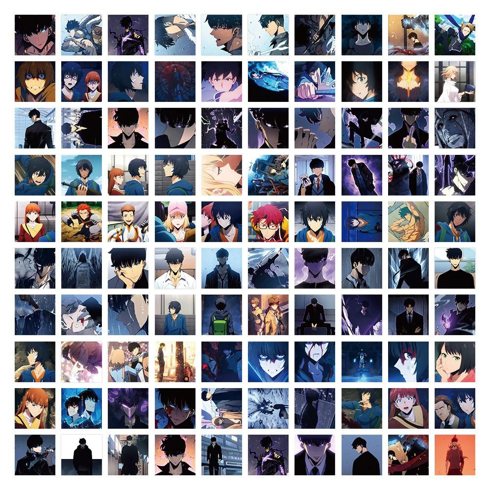 Solo Leveling Sticker Set – Multiple Designs, Anime-Themed Collection - Eden of Clothes