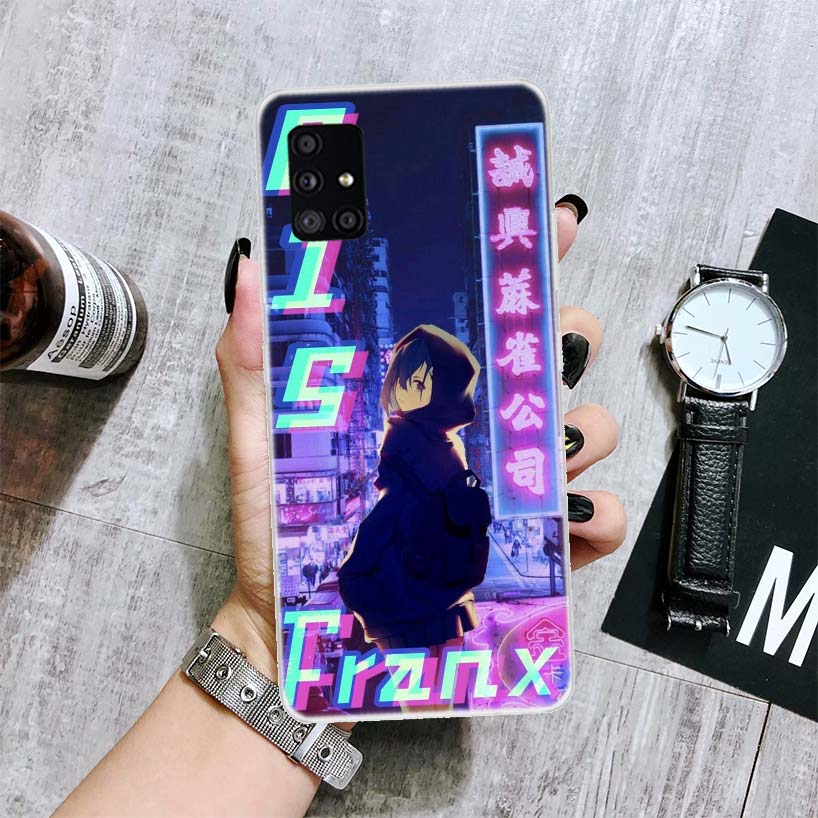 Vaporwave Glitch Phone Case – Anime-Inspired Design for Samsung Galaxy - Eden of Clothes