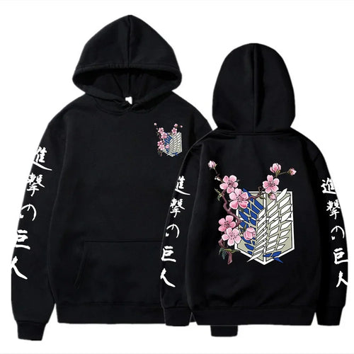 Cherry Blossom Hoodie – Soft Fabric, Attack on Titan (AoT) - Eden of Clothes