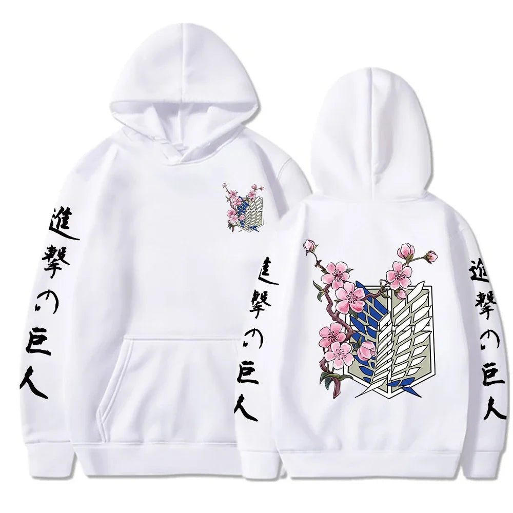 Cherry Blossom Hoodie – Soft Fabric, Attack on Titan (AoT) - Eden of Clothes