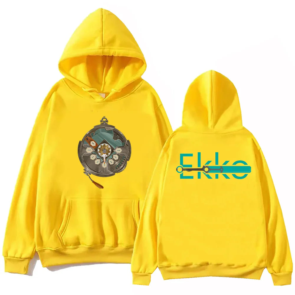 Ekko Stopwatch Hoodie – Time-Warp Vibe, Arcane - Eden of Clothes
