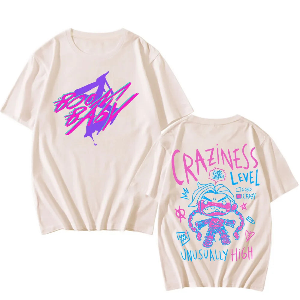 Jinx Cartoon Print T-Shirt – Urban Style, Arcane - Eden of Clothes